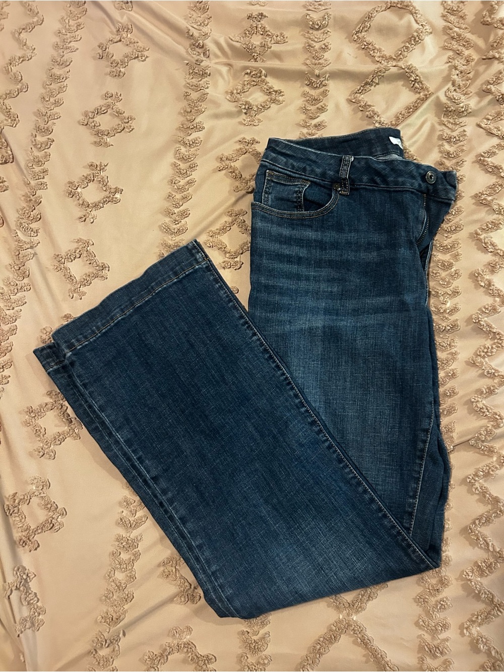 Stetson Women’s 14 Long Western Bootcut Jeans Medium Wash Cowgirl Denim